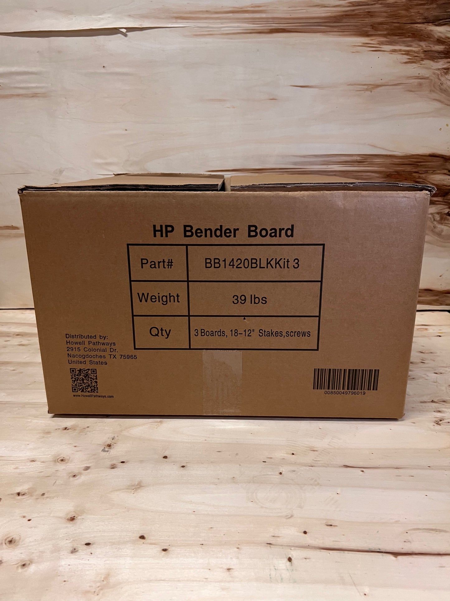 A box of Howell Pathways bender board