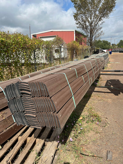  Brown bender board pallets on the ground
