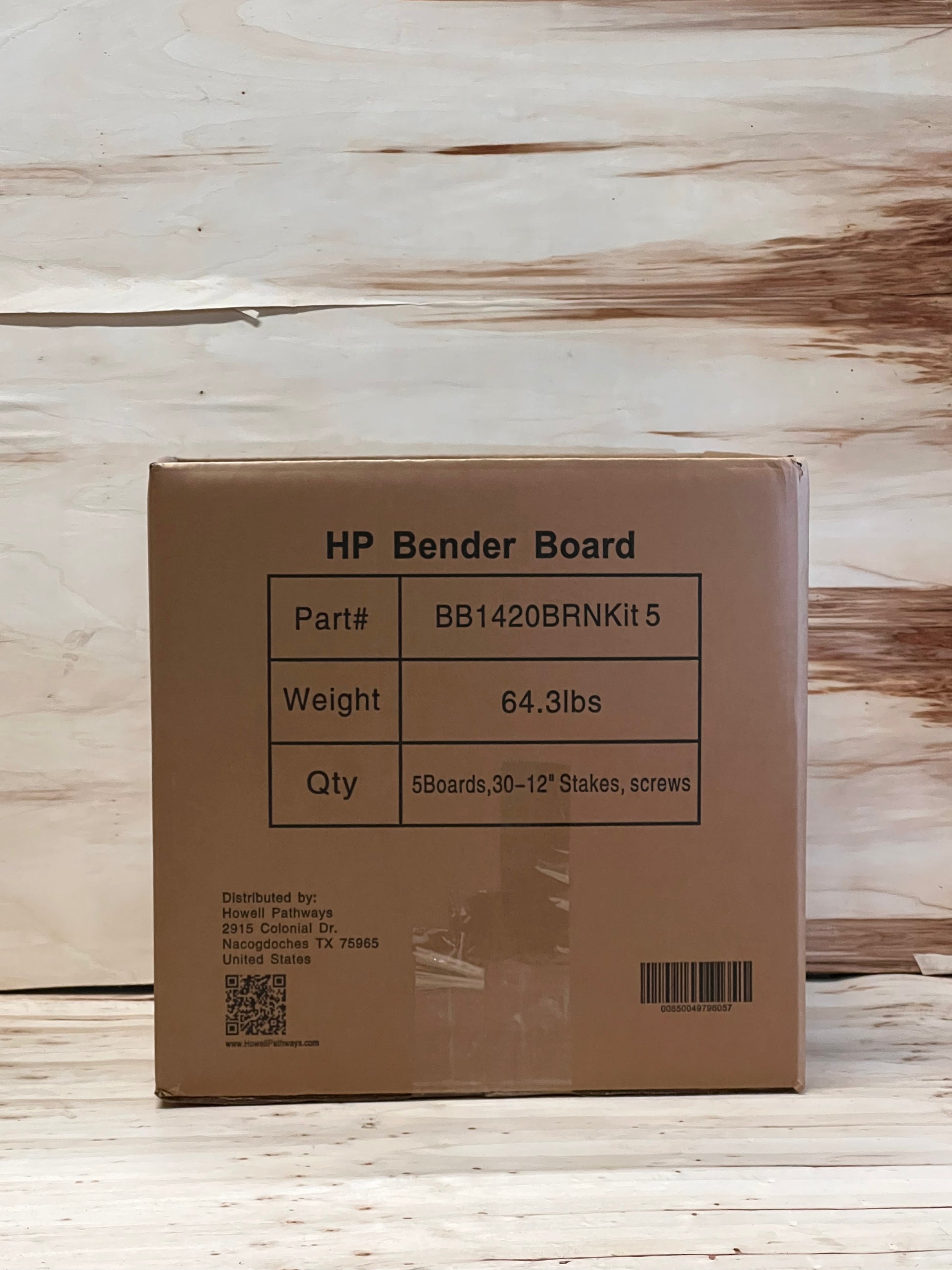 A box of Howell Pathways bender board